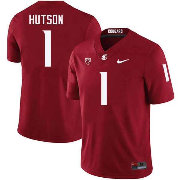 Kris Hutson WSU Cougars Jersey.Washington State Cougars #1 Kris Hutson Jersey Youth-Crimson